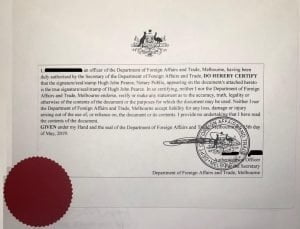 Authentication Stamp Melbourne
